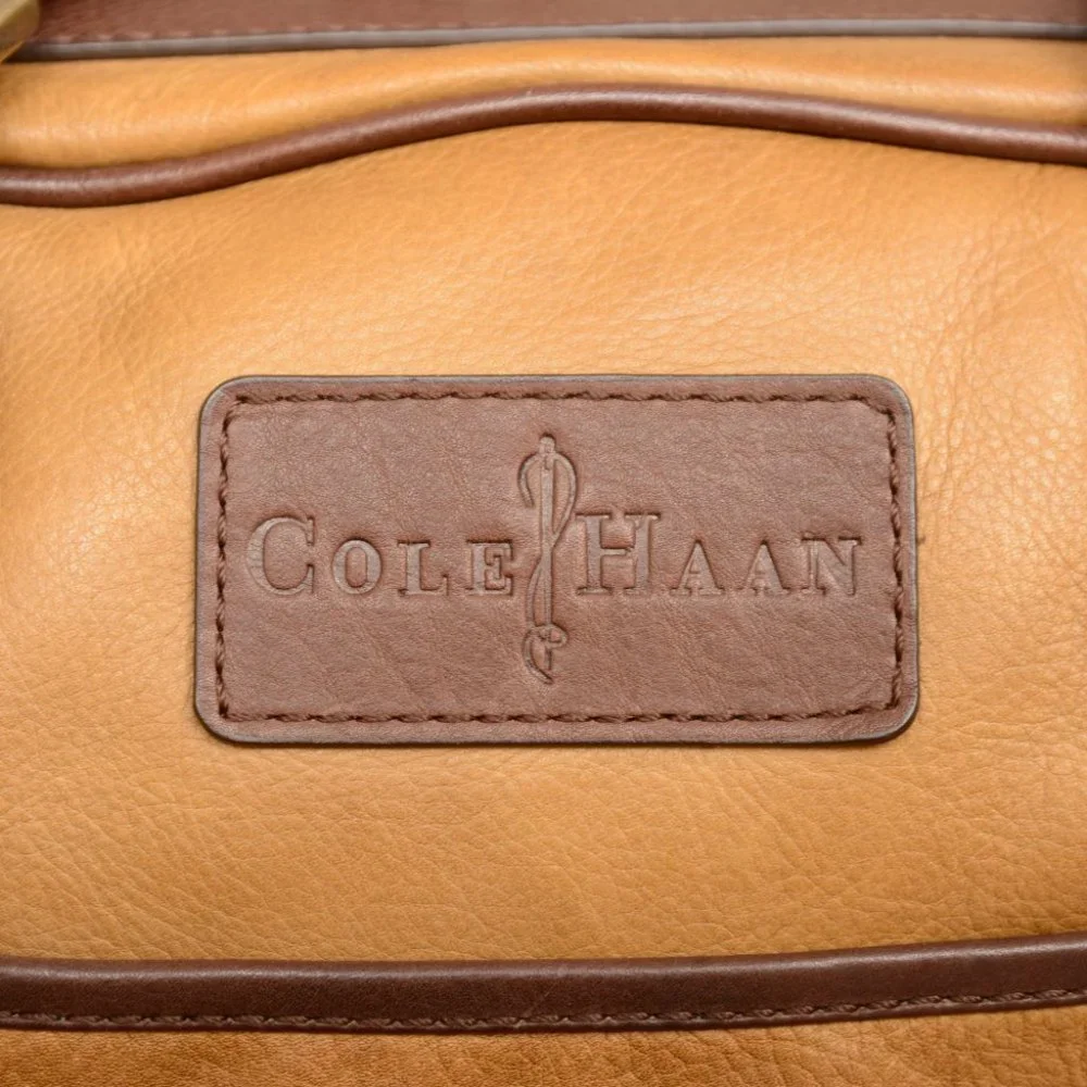 Cole Haan Rustic Zip Top Briefcase Laptop Bag